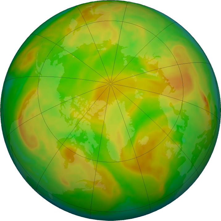 Arctic ozone map for 19 May 2022
